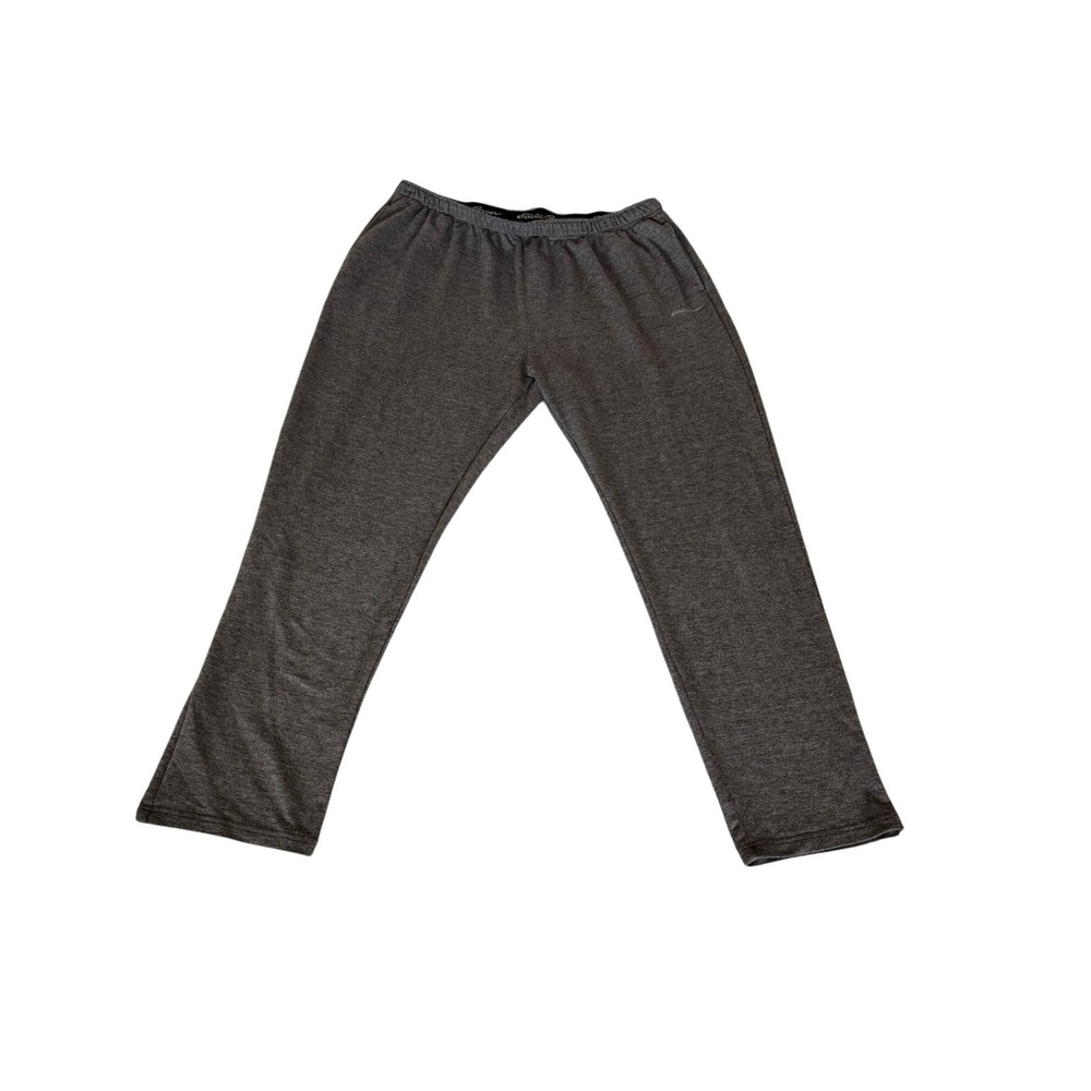 Eddie Bauer Mens Charcoal Gray Heather Lounge Pajama Pants Straight Leg SZ XXL